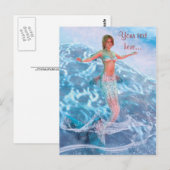 Carte Postale Sirène Fantastique (Devant / Derrière)