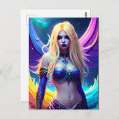 Carte postale Sirène Imaginaire (Devant / Derrière)