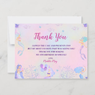 Carte Postale Sirène magique sous le Merci des Sea Girls