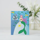 Carte Postale Sirène mignonne (Debout devant)