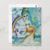 Carte Postale Sirène mystique (Devant / Derrière)