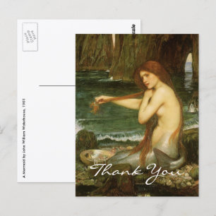 Carte Postale Sirène par John William Waterhouse