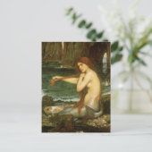 Carte Postale Sirène par John William Waterhouse (Debout devant)