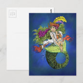Carte Postale Sirène Pirate (Devant / Derrière)