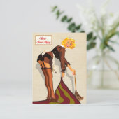 Carte Postale Sirène sexy Pinup (Debout devant)