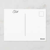 Carte Postale Sirène Sur Bateau Dock (Dos)