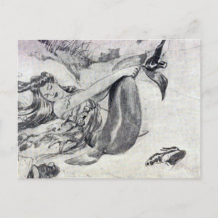 Carte Postale Sirène sur la plage