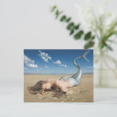 Carte postale Sirène Sur La Plage (Debout devant)