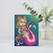 Carte postale "Sirène surprise" (Debout devant)