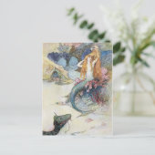 Carte Postale Sirène vintage (Debout devant)