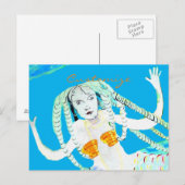 Carte Postale Sirènes avec Dreadlocks Thunder_Cove (Devant / Derrière)