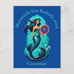 Carte Postale Sirènes Pour Kamala 2024 Thunder_Cove