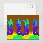 Carte Postale sirènes pourpres (Devant / Derrière)