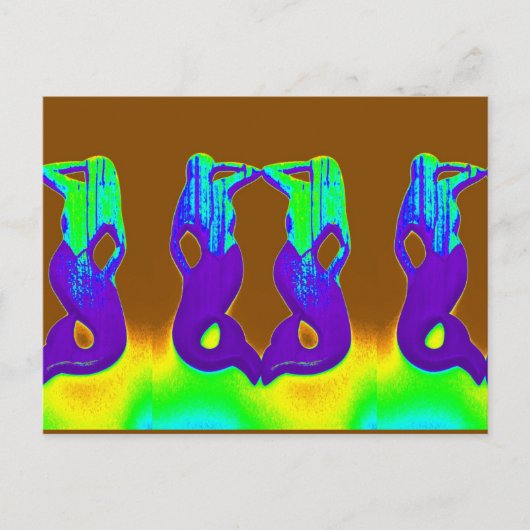 Carte Postale sirènes pourpres (Devant)