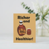 Carte Postale Sirop d'érable plus riche et plus sain (Debout devant)