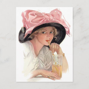 Carte Postale Siroter du soda