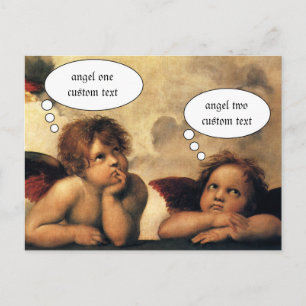 Carte Postale Sistine Madonna Angels par Raphael Sanzio