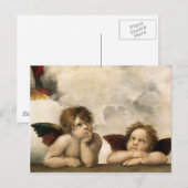 Carte Postale Sistine Madonna Détail, Raphael (Devant / Derrière)