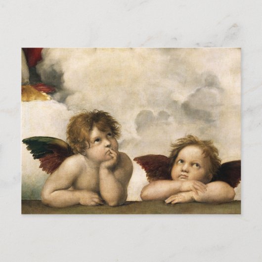 Carte Postale Sistine Madonna Détail, Raphael (Devant)