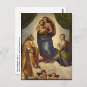 Carte Postale Sistine Madonna par Rapahel (Devant / Derrière)