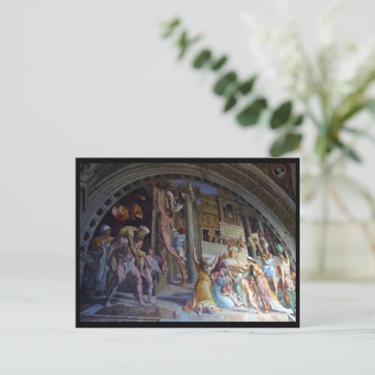 Carte Postale sistine murale (Debout devant)