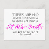 Carte Postale Sit-Relax-Respire (Devant)