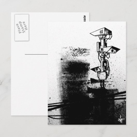 Carte Postale SIT "Surveillance" (Devant / Derrière)