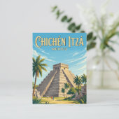 Carte Postale Site archéologique de Chichén Itzá Mexique (Debout devant)
