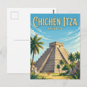 Carte Postale Site archéologique de Chichén Itzá Mexique (Devant / Derrière)