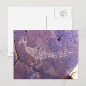 Carte Postale Site de pétroglyphes de La Cieneguilla Santa Fe (Devant / Derrière)