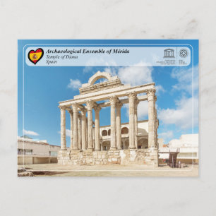 Carte Postale Site du patrimoine mondial de l'UNESCO - Mérida - 
