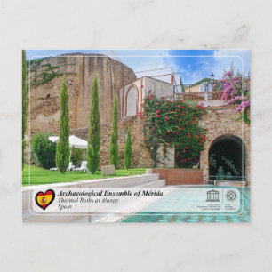 Carte Postale Site du patrimoine mondial de l'UNESCO - Thermes d