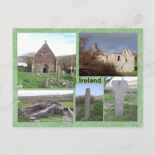 Carte Postale Site médiéval de Kilmalkedar, Kerry, Irlande (Devant)