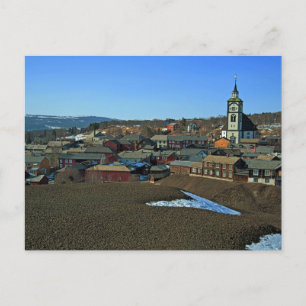 Carte Postale Site UNESCO de Røros, Norvège