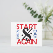 Carte Postale sitkaart recommence chaque jour (Debout devant)