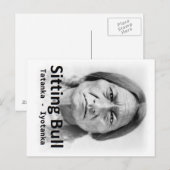 Carte Postale Sitting Bull, Tatanka Iyotanka, Amérindienne (Devant / Derrière)
