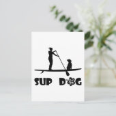 Carte Postale Sitting de chien SUP (Debout devant)