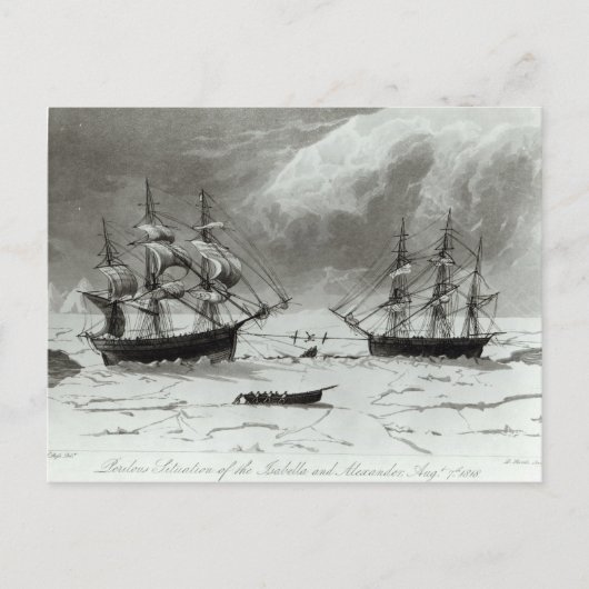 Carte Postale Situation périlleuse de l'Isabelle et (Devant)