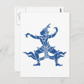 Carte Postale SIX Danseuse thaïlandaise ⚠ Thaïlande ⚠ (Devant / Derrière)