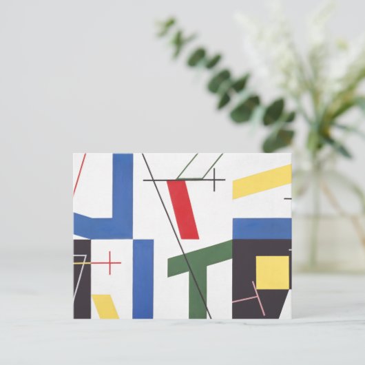 Carte Postale Six espaces avec croix | Sophie Taeuber-Arp | (Debout devant)