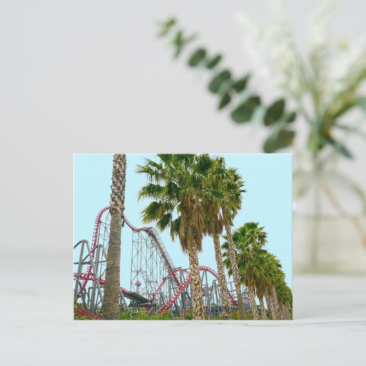 Carte Postale Six Flags Magic Mountain (Debout devant)