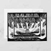 Carte Postale Six Oies, Six Oies (Devant / Derrière)