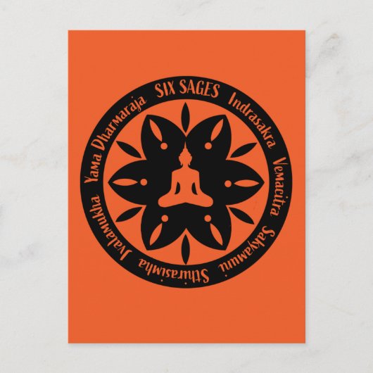 Carte Postale Six Sages Samara Religion Bouddhiste (Devant)