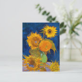Carte Postale Six Sunflowers van Gogh Art (Debout devant)
