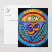Carte Postale Sixième chakra, Troisième oeil (Devant / Derrière)