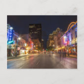 Carte Postale Sixième Rue À Dusk Dans Le Centre-Ville D'Austin,  (Devant)