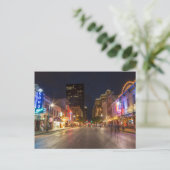 Carte Postale Sixième Rue À Dusk Dans Le Centre-Ville D'Austin,  (Debout devant)