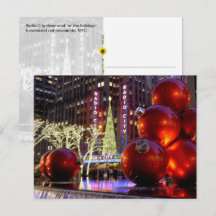 Sixth Avenue décorations de Noël, NYC -