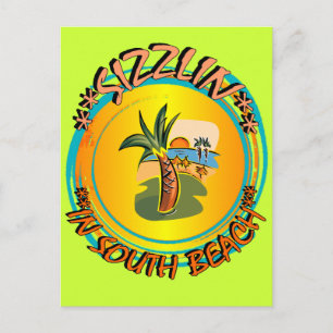 Carte Postale Sizzlin à South Beach