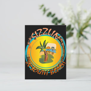 Carte Postale Sizzlin à South Beach